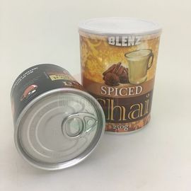 Aluminum Easy Open End Lid Paper Cans Packaging For Powder