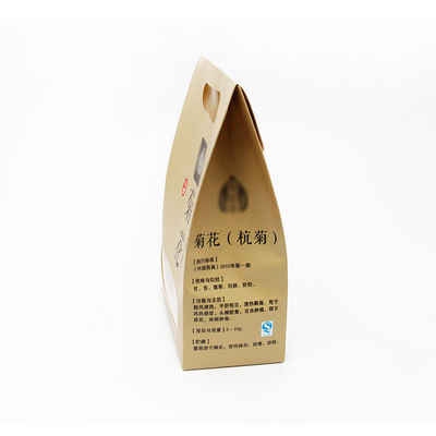 Tea Exquisite Paper Packaging Boxes With Window and Handle Custom Size