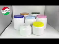 2KG 우유 가루 플라스틱 캔 식품 등급 PET 저장 용기 나사 뚜??