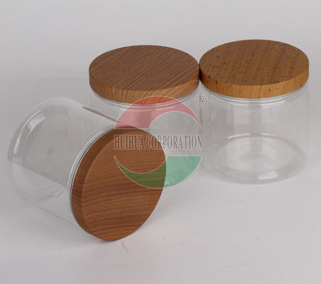 PET Honey Jars Cylindrical Food Bottles With Lids Guangzhou Suppliers With Caps, Plastic Screen Printing Customized Square