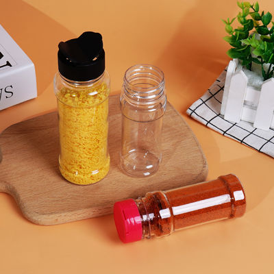 100ml 150ml 200ml 250ml 300ml 500ml Plastic Can PET Jar with Butterfly Lids for Seasoning