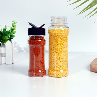 100ml 150ml 200ml 250ml 300ml 500ml Plastic Can PET Jar with Butterfly Lids for Seasoning