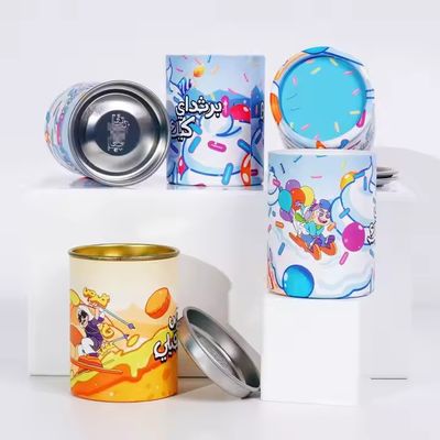 Customized PE Inner Waterproof Biodegrade Food Grade Paper Tube For Ice Cream