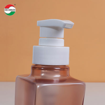 Clear PET Jars For Shampoo Shower Gel 500ml Plastic Bottle With Pump Press Lid Customized Service