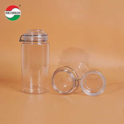 1660ML Transparent PET Bottle Plastic Jars For Food Clear Plastic Cylinder Sealed Jars For Sustainable And Eco-Friendly Packaging
