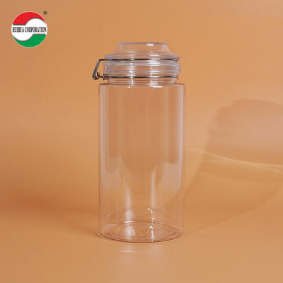 1660ML Transparent PET Bottle Plastic Jars For Food Clear Plastic Cylinder Sealed Jars For Sustainable And Eco-Friendly Packaging