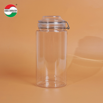 1660ML Transparent PET Bottle Plastic Jars For Food Clear Plastic Cylinder Sealed Jars For Sustainable And Eco-Friendly Packaging