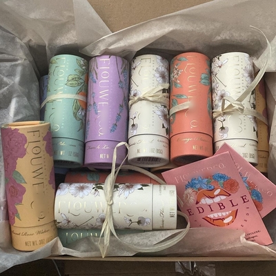 Degradable Eco-Friendly Kraft Paper Cardboard Tube Loose Tea Dried Flower Perfume Gift Food Tube Snack Packaging