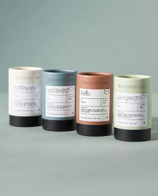Degradable Eco-Friendly Kraft Paper Cardboard Tube Loose Tea Dried Flower Perfume Gift Food Tube Snack Packaging
