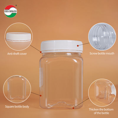 Food Grade PET Plastic Jar for Honey and Candy