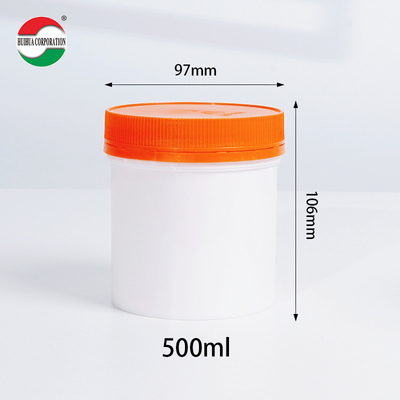 Food Grade Clear PET Plastic Jar for Calcium 500g
