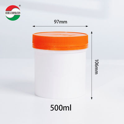 HDPE Bottle Calcium Barrel Nutritional Supplement Jar PET Plastic Food Grade