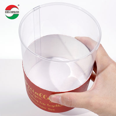 Custom Transparent Paper Tube Packaging with PVC Window for Cosmetics