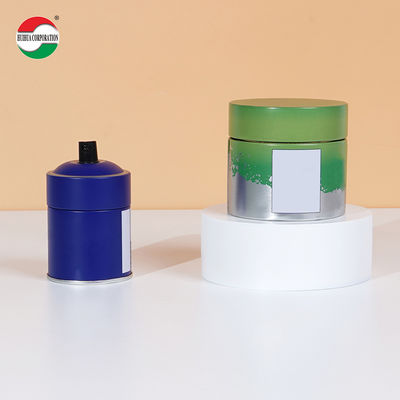 Tinplate Composite Cans Eco Friendly Cylinder Plastic Tube Round Packaging Box For Food