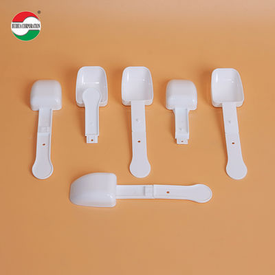 Food Grade Clear/White Pp Measuring Scoops PP Plastic Measuring Spoons For Coffee Tea Milk Powder