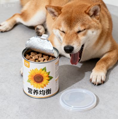 OEM FDA Cardboard Airtight Paper Composite Cans Packaging with Easy Open Lids For Pet Food Puppy Dog Food