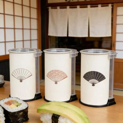 Custom Printed Food Grade Sushi Push Pop up Tube Creative Sushi Pop up Packaging Sushi Box Takeaway