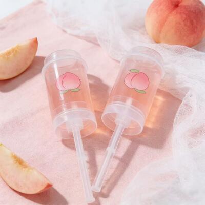 Food Grade Custom logo PP Plastic Sushi Push up pop Tube Shooter Cylinder Container Cup for Cake with Lid