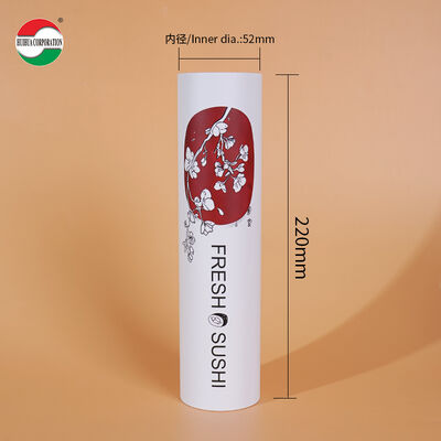 New Design Eco-Friendly Custom Printed Food Grade Pop Push Sushi Recycled Craft Paper Materials for Wholesale Retail Sushi Tube