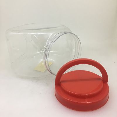 Guangzhou Factory 100ml 200ml 300ml 400ml 500ml 600ml 700ml 800ml 900ml 1000ml Empty Food Grade Clear Cooking Candy Cans PET Plastic Jars With Lids
