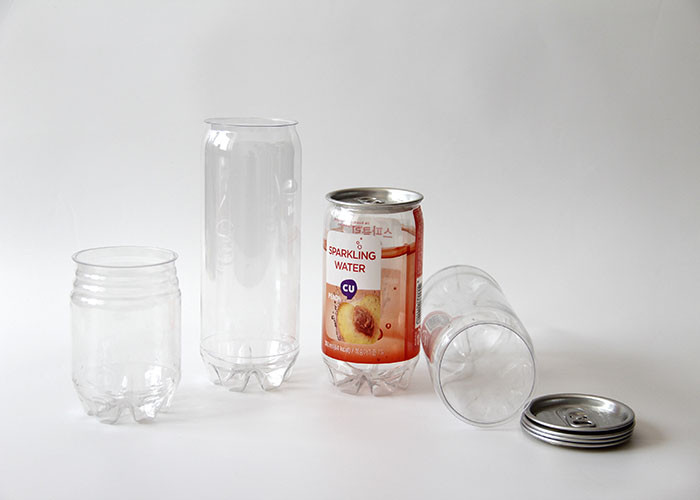 개인화된 투명한 주스 병 음료 깡통, 작은 코크 깡통을 인쇄하는 4 c