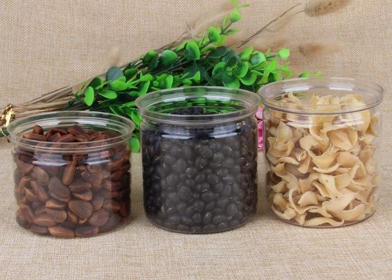 음식 명확한 플레스틱 포장 관 직업적인 둥근 애완 동물 사탕 양철통