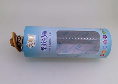 먹이는 병/관례를 위한 명확한 PVC 창으로 포장하는 83mm 직경 종이 깡통은 서류상 관을 인쇄했습니다