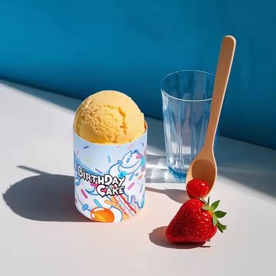 Customized PE Inner Waterproof Biodegrade Food Grade Paper Tube For Ice Cream