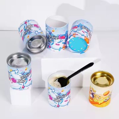 Customized PE Inner Waterproof Biodegrade Food Grade Paper Tube For Ice Cream