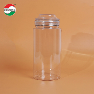 1660ML Transparent PET Bottle Plastic Jars For Food Clear Plastic Cylinder Sealed Jars For Sustainable And Eco-Friendly Packaging