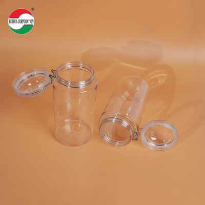 1660ML Transparent PET Bottle Plastic Jars For Food Clear Plastic Cylinder Sealed Jars For Sustainable And Eco-Friendly Packaging