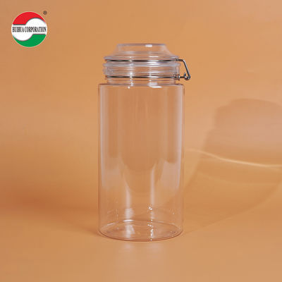 1660ML Transparent PET Bottle Plastic Jars For Food Clear Plastic Cylinder Sealed Jars For Sustainable And Eco-Friendly Packaging