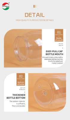 700ml Clear PET Beverage Can for Juice and Soft Drinks