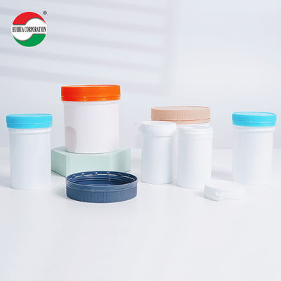 HDPE Bottle Calcium Barrel Nutritional Supplement Jar PET Plastic Food Grade
