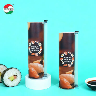Custom Push pop Sushi Packaging Sushi Push Pop Container Cylinder Push up Cylinder Paper Tube Packaging for Food Cake