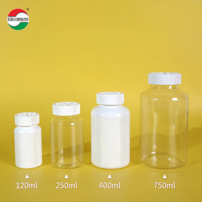 Factory Direct Sales HDPE Medicine Plastic Bottle with Gasket for Vitamin Supplement Pill Empty Jar Packaging