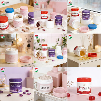 Custom Logo White HDPE Supplement Bottle Child Resistant Cap and Vitamin Capsule Medicine Bottle