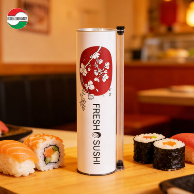 Food Grade Sushi Push Pop Paper Tube Kraft Foil Lined 52mm 220mm Custom Height OEM Wholesale Distributor Supply