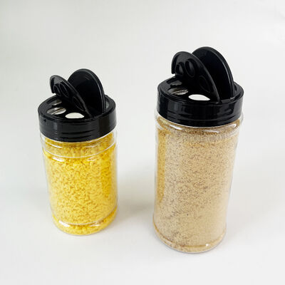 블랙 스크류탑 주방 액세서리 100ml 170ml 250ml 400ml 향신료 병 포함 투명 플라스틱 PET 조미료 쉐이커 보관 용기