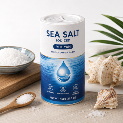 450g 바다 소금 가루 종이 튜브 포장 조미료 향신료 판지 통 캔