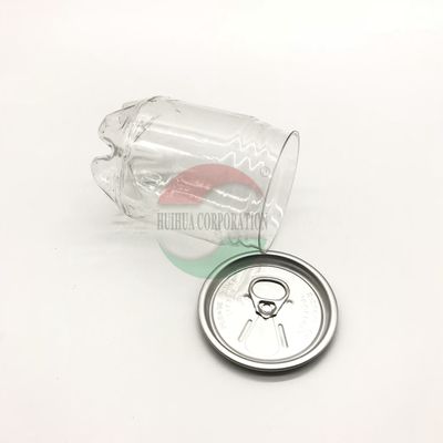 250ml 실린더 뚜껑 SGS FDA QS를 가진 투명한 플라스틱 청량 음료 깡통