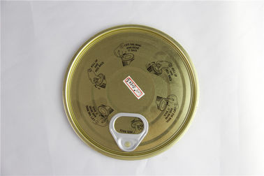 황금 양철 깡통 쉬운 열려있는 뚜껑 EOE 음식 급료 물자 99 mm