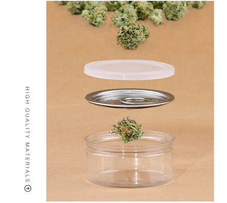 Good Airtight 100ml 120ml Small Capacity Plastic Can for Oil Spice Powder Easy Take Plastic Jar Clear Plastic Cylinder