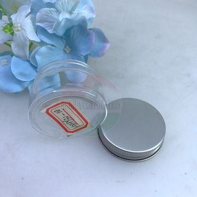 제과 420ml 명확한 플라스틱 실린더는 알루미늄 뚜껑으로 할 수 있습니다