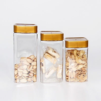 Transparent Food Plastic Cans Wholesale PET Food Jars Transparent Wide Mouth Plastic Bottle Plastic Spice Jar