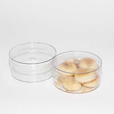 명백한 Lid와 투명한 식품 등급 라운드 컨테이너 애완 플라스틱 박스