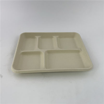 Disposable Sugarcane Pulp Bagasse Paper Plate Biodegradable for Party / Wedding