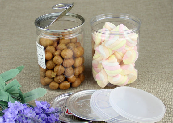 표준 명확한 플라스틱 실린더, Eco 친절한 알루미늄 쉬운 열려있는 단지